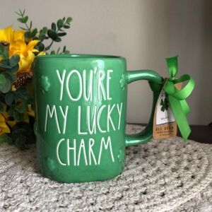 Rae Dunn Green YOU’RE MY LUCKY CHARM Mug